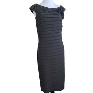 Adrianna Papell Gray Midi Dress